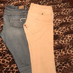 2 AE size 12 Extra Long Jeans